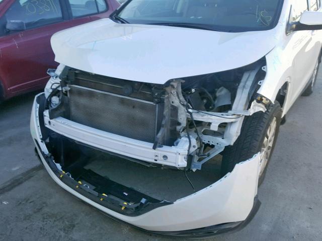 5J6RM4H75EL007966 - 2014 HONDA CR-V EXL WHITE photo 9