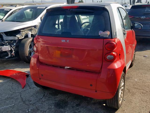 WMEEJ3BA4CK552069 - 2012 SMART FORTWO PUR RED photo 4
