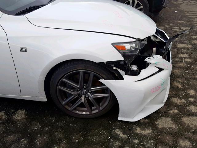 JTHBA1D26G5008350 - 2016 LEXUS IS 200T WHITE photo 9