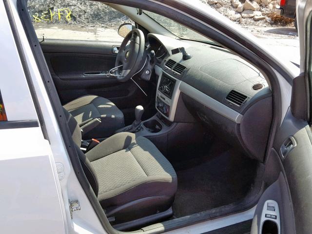 1G1AF5F5XA7169978 - 2010 CHEVROLET COBALT 2LT WHITE photo 5