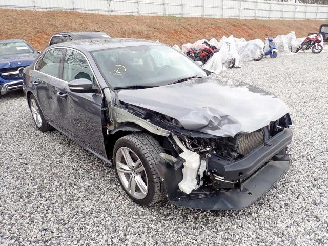 1VWBH7A3XEC013778 - 2014 VOLKSWAGEN PASSAT SE GRAY photo 1