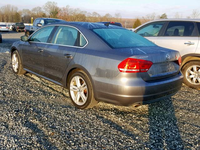 1VWBH7A3XEC013778 - 2014 VOLKSWAGEN PASSAT SE GRAY photo 3