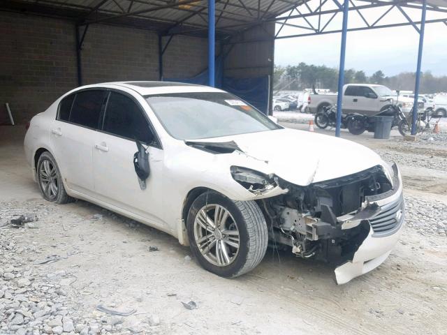 JN1CV6AP0DM717707 - 2013 INFINITI G37 BASE WHITE photo 1