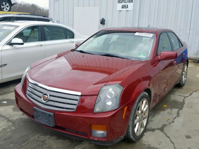 1G6DP577060160887 - 2006 CADILLAC CTS HI FEA MAROON photo 2