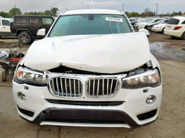 5UXWZ7C31H0V86801 - 2017 BMW X3 SDRIVE2 WHITE photo 9