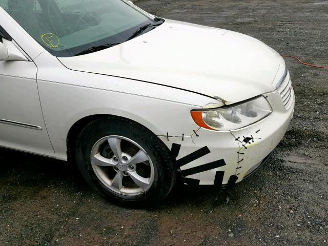 KMHFC46F76A136984 - 2006 HYUNDAI AZERA SE WHITE photo 9