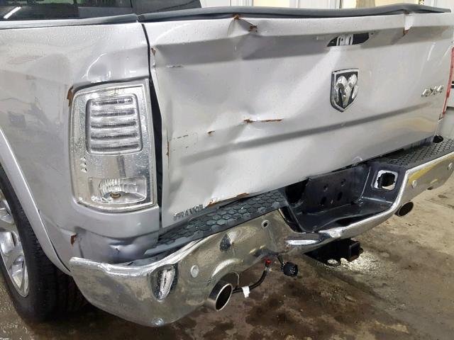 1C6RR7NTXFS696847 - 2015 RAM 1500 LARAM SILVER photo 9