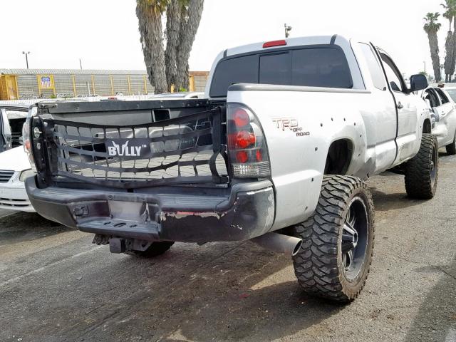 5TETU62N95Z117211 - 2005 TOYOTA TACOMA PRE SILVER photo 4