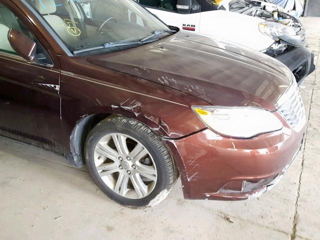 1C3CCBBG3CN250077 - 2012 CHRYSLER 200 TOURIN RED photo 9