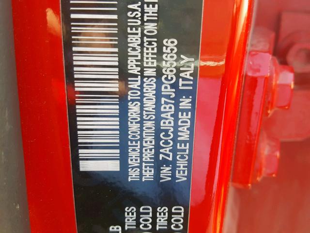 ZACCJBAB7JPG65656 - 2018 JEEP RENEGADE S 红色 照片 10