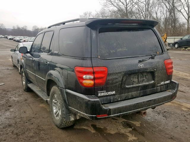 5TDBT48A33S148620 - 2003 TOYOTA SEQUOIA LI BLACK photo 3