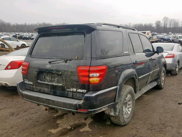 5TDBT48A33S148620 - 2003 TOYOTA SEQUOIA LI BLACK photo 4