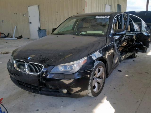 WBANE53577CW63003 - 2007 BMW 525 I BLACK photo 2