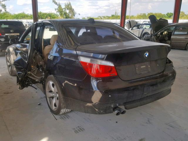 WBANE53577CW63003 - 2007 BMW 525 I BLACK photo 3