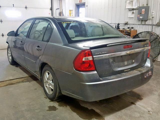 1G1ZT54825F213444 - 2005 CHEVROLET MALIBU LS GRAY photo 3