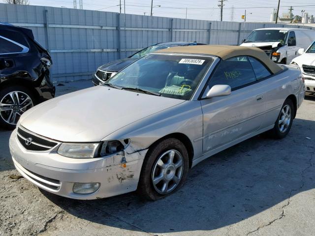 2T1FF28P1YC376620 - 2000 TOYOTA CAMRY SOLA SILVER photo 2