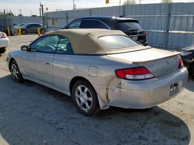 2T1FF28P1YC376620 - 2000 TOYOTA CAMRY SOLA SILVER photo 3