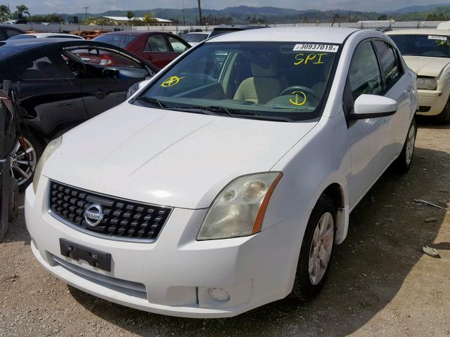 3N1AB61E69L612430 - 2009 NISSAN SENTRA 2.0 WHITE photo 2