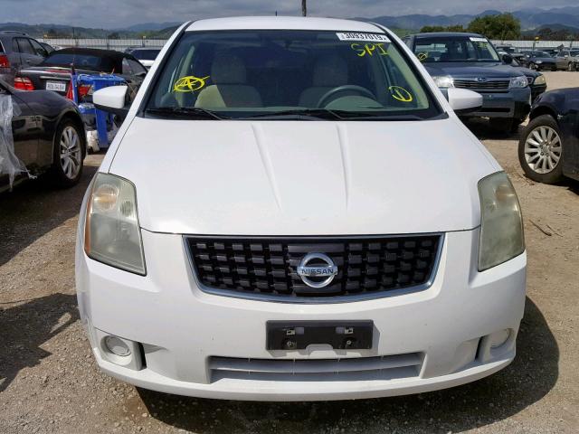 3N1AB61E69L612430 - 2009 NISSAN SENTRA 2.0 WHITE photo 9