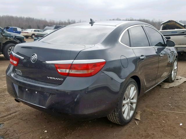 1G4PS5SK3E4148451 - 2014 BUICK VERANO GRAY photo 4