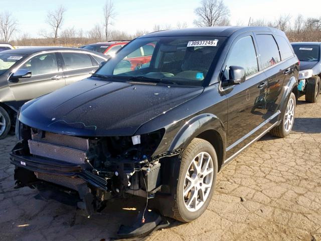 3C4PDDEG4HT696392 - 2017 DODGE JOURNEY GT BLACK photo 2