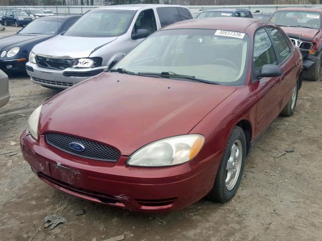 1FAFP55U44A179678 - 2004 FORD TAURUS SES RED photo 2