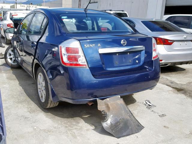 3N1AB6AP5AL636207 - 2010 NISSAN SENTRA 2.0 BLUE photo 3