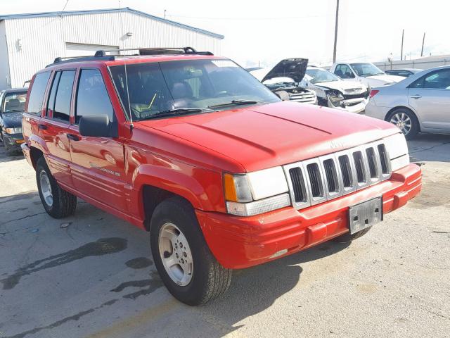 1J4FX48S4WC205437 - 1998 JEEP GRAND CHER RED photo 1