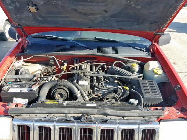 1J4FX48S4WC205437 - 1998 JEEP GRAND CHER RED photo 7