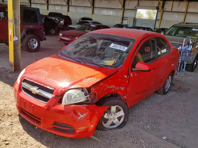 KL1TD5DE1BB148905 - 2011 CHEVROLET AVEO LS RED photo 2