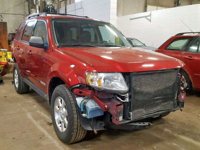 4F2CZ96118KM06490 - 2008 MAZDA TRIBUTE S RED photo 1