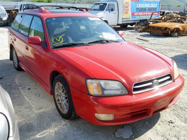 4S3BH6450Y7302952 - 2000 SUBARU LEGACY GT RED photo 1