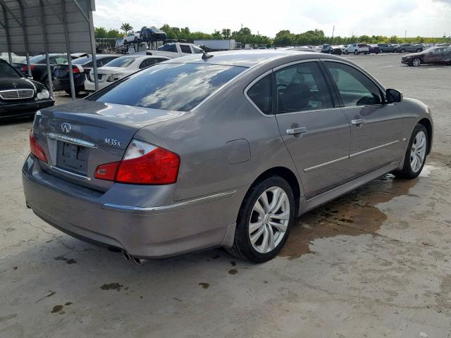 JNKCY01F79M850348 - 2009 INFINITI M35 BASE GRAY photo 4