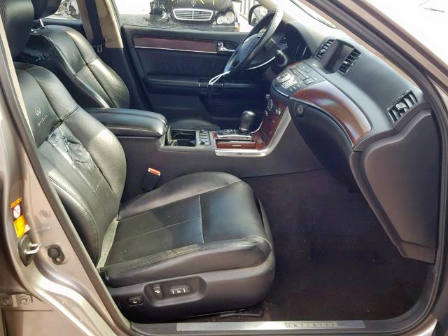 JNKCY01F79M850348 - 2009 INFINITI M35 BASE GRAY photo 5