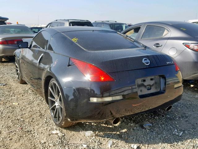 JN1AZ34E84T050802 - 2004 NISSAN 350Z COUPE BLACK photo 3