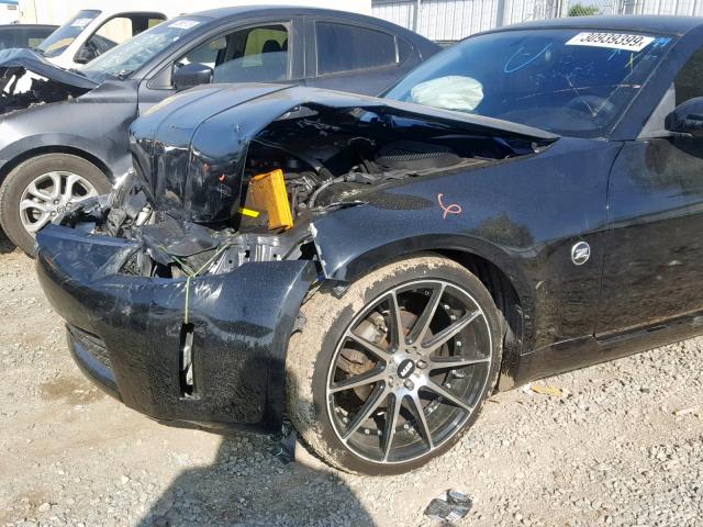 JN1AZ34E84T050802 - 2004 NISSAN 350Z COUPE BLACK photo 9