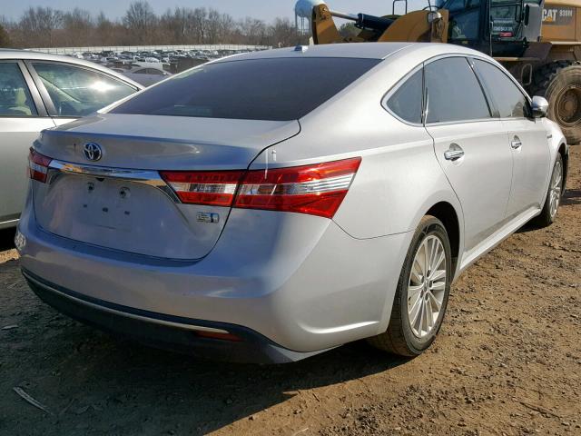 4T1BD1EB1FU038153 - 2015 TOYOTA AVALON HYB SILVER photo 4