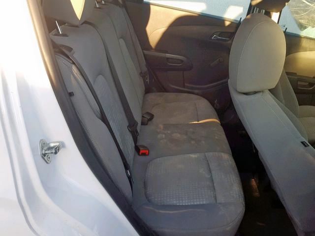 1G1JA6SH1C4146663 - 2012 CHEVROLET SONIC LS WHITE photo 6