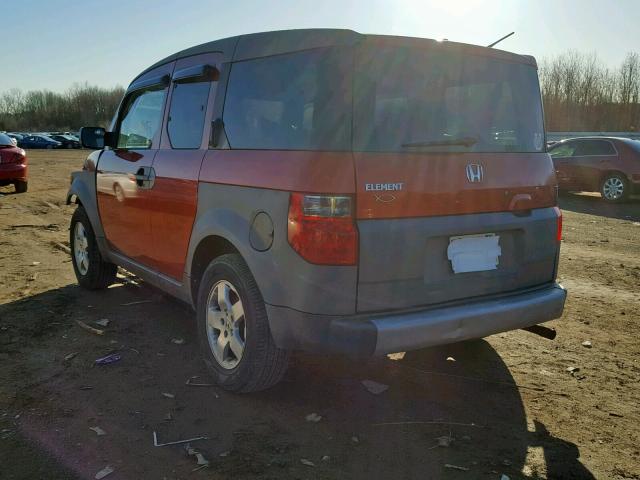 5J6YH28563L006325 - 2003 HONDA ELEMENT EX ORANGE photo 3