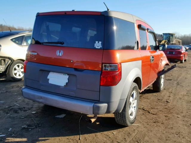 5J6YH28563L006325 - 2003 HONDA ELEMENT EX ORANGE photo 4