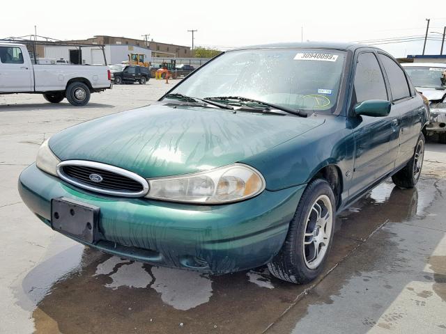 1FAFP6638XK212773 - 1999 FORD CONTOUR SE GREEN photo 2