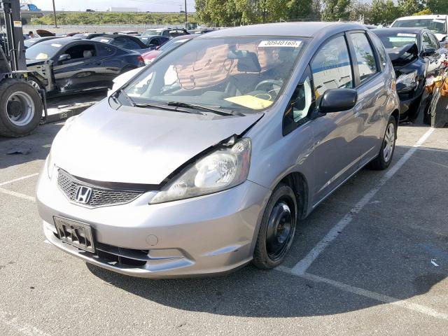 JHMGE88219S015661 - 2009 HONDA FIT GRAY photo 2