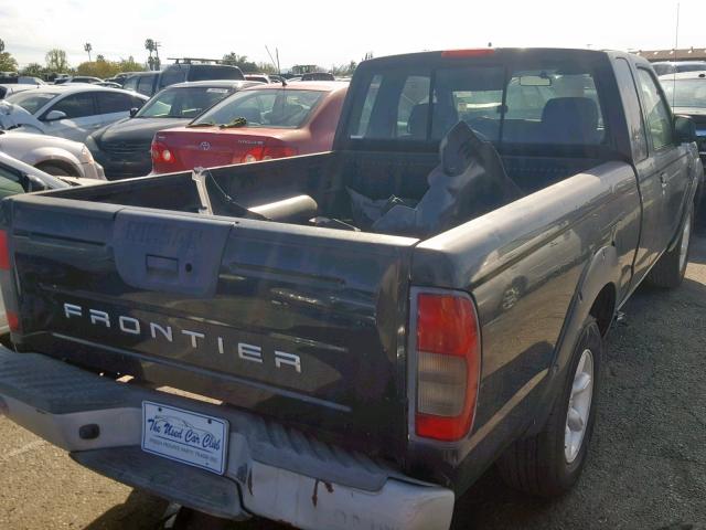 1N6DD26S81C377652 - 2001 NISSAN FRONTIER K BLACK photo 4