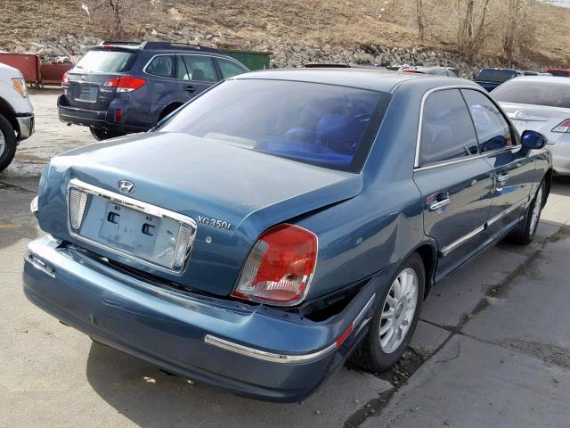 KMHFU45E65A417355 - 2005 HYUNDAI XG 350 BLUE photo 4