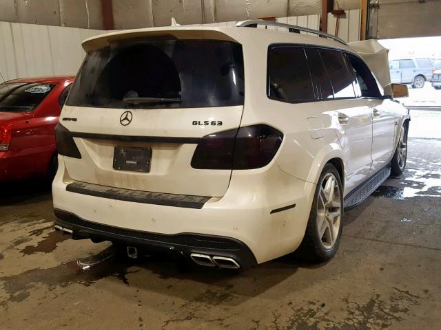 4JGDF7FE4HA876406 - 2017 MERCEDES-BENZ GLS 63 AMG WHITE photo 4