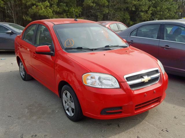 KL1TD5DE9AB098169 - 2010 CHEVROLET AVEO LS RED photo 1