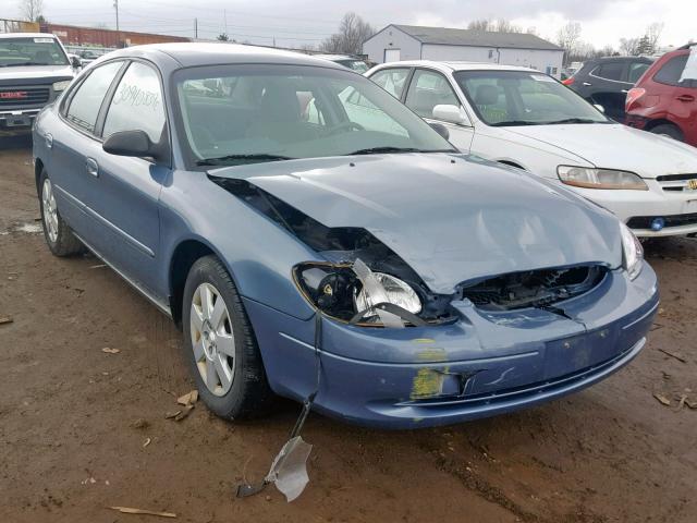 1FAFP52U71G175444 - 2001 FORD TAURUS LX BLUE photo 1