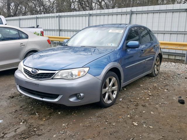 JF1GH63668H837526 - 2008 SUBARU IMPREZA OU BLUE photo 2