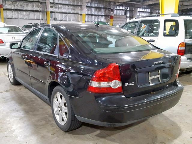 YV1MS382642009115 - 2004 VOLVO S40 2.4I BLACK photo 3