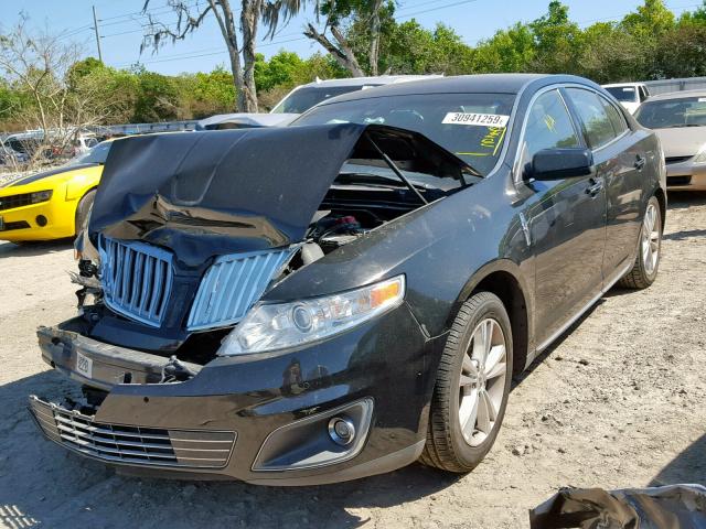 1LNHL9DR8BG605882 - 2011 LINCOLN MKS BLACK photo 2